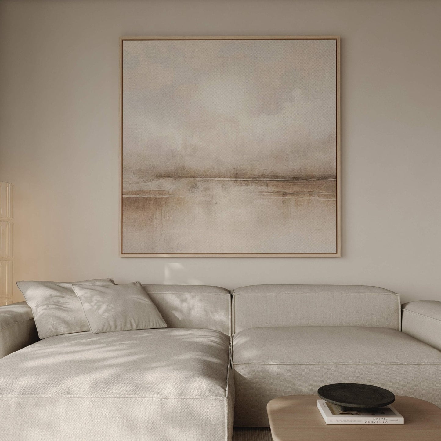 Aurora Square Framed Canvas - AureousHome