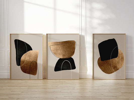 Balance Trio - Black / Gold - AureousHome