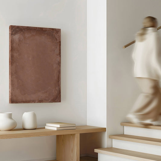 Bali Framed Canvas - Mocha - AureousHome