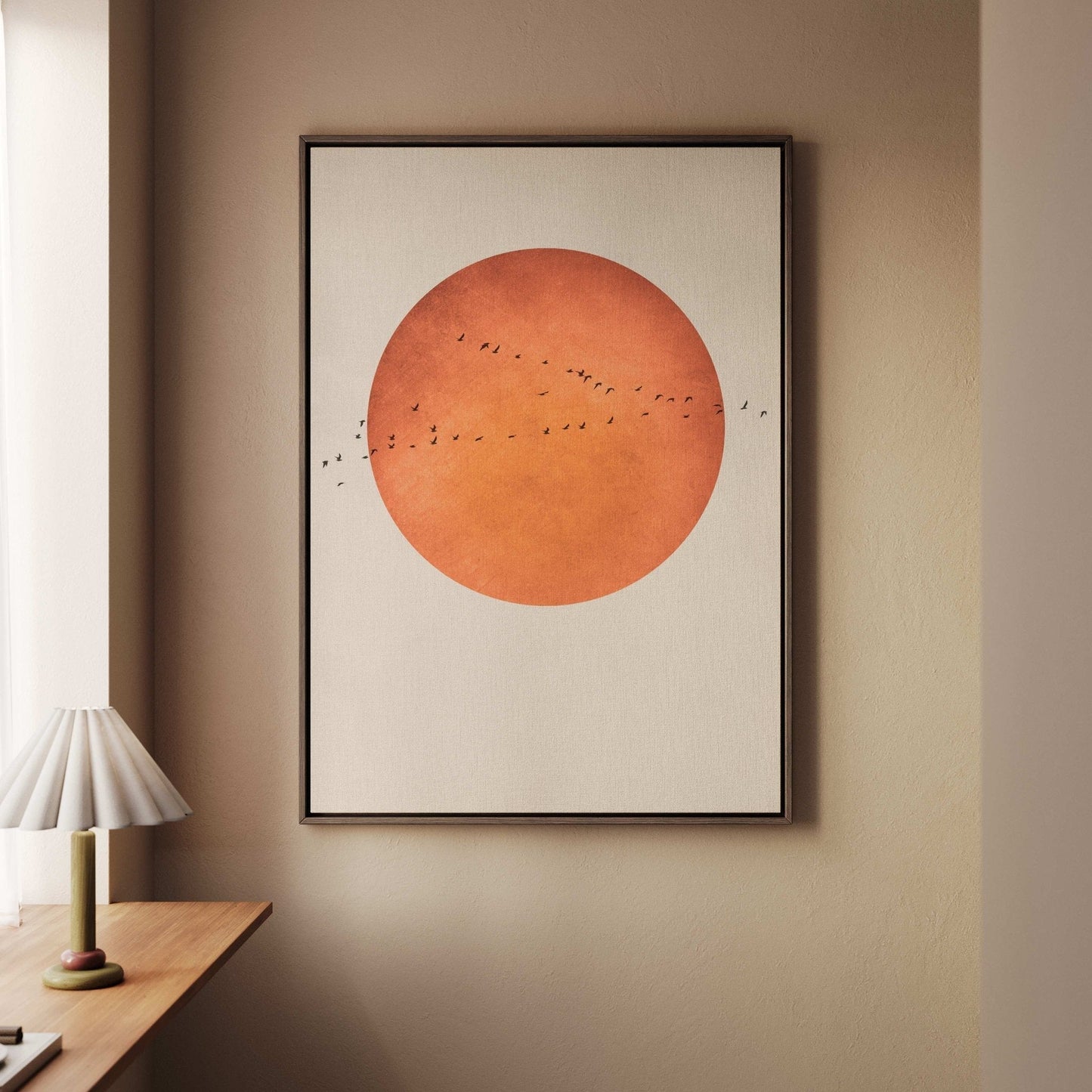 Blood Moon Framed Canvas - AureousHome