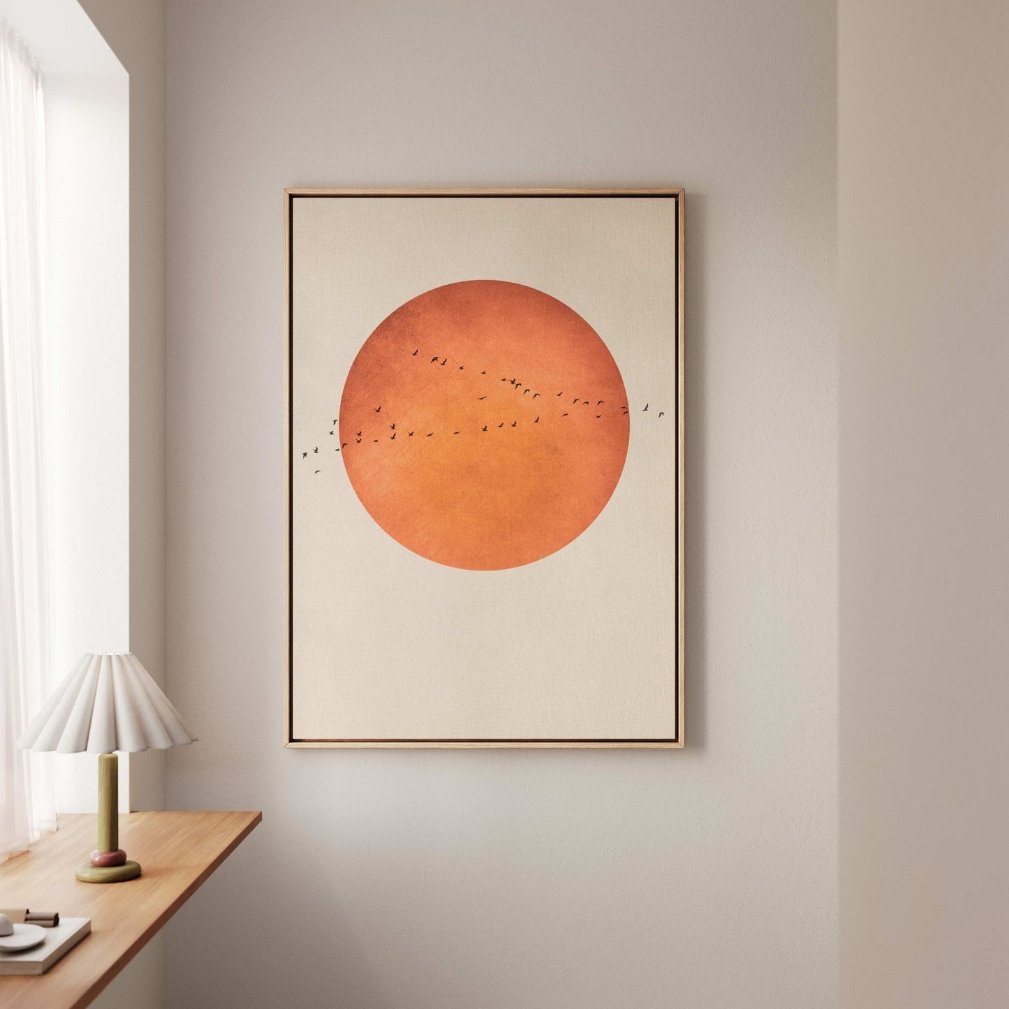 Blood Moon Framed Canvas - AureousHome