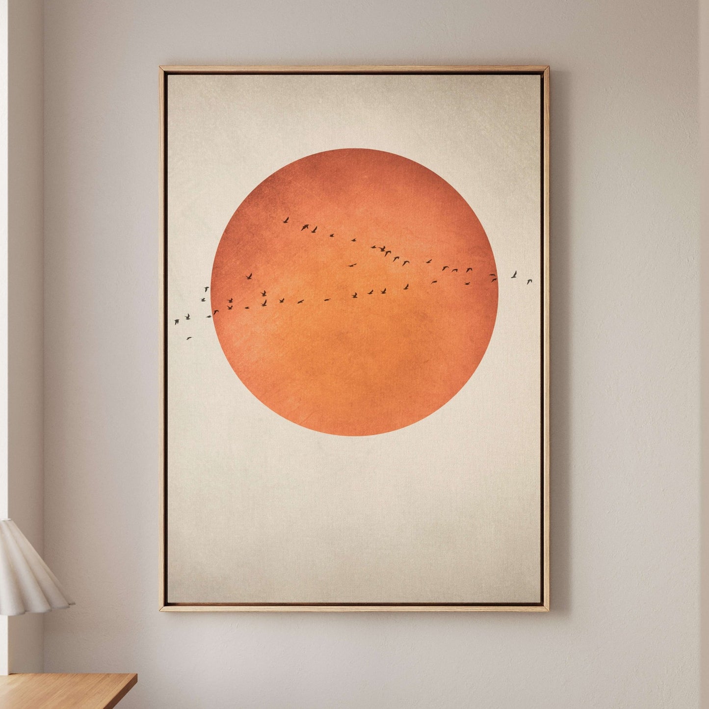 Blood Moon Framed Canvas - AureousHome