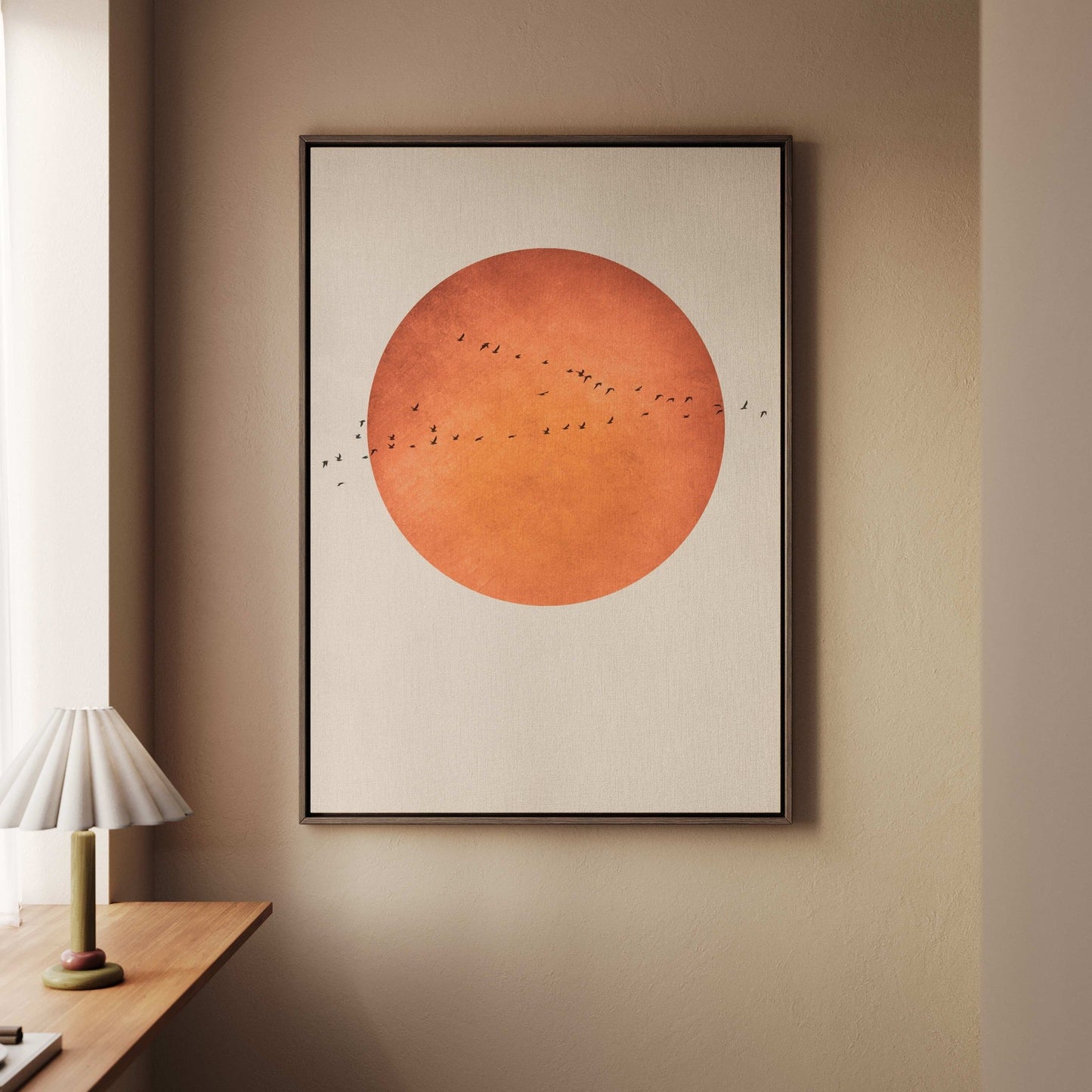 Blood Moon Framed Canvas - AureousHome