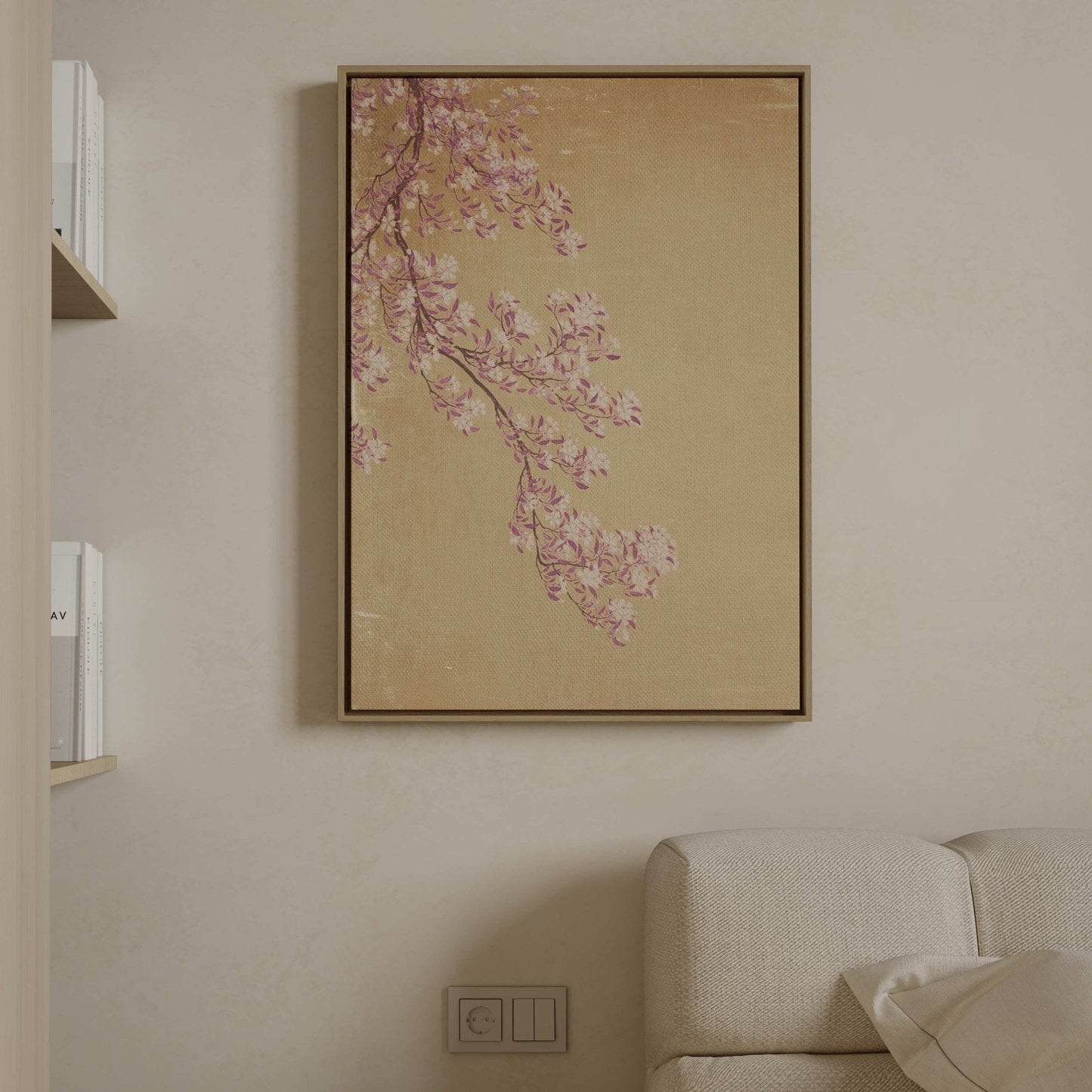 Blossom Framed Canvas - Honey - AureousHome