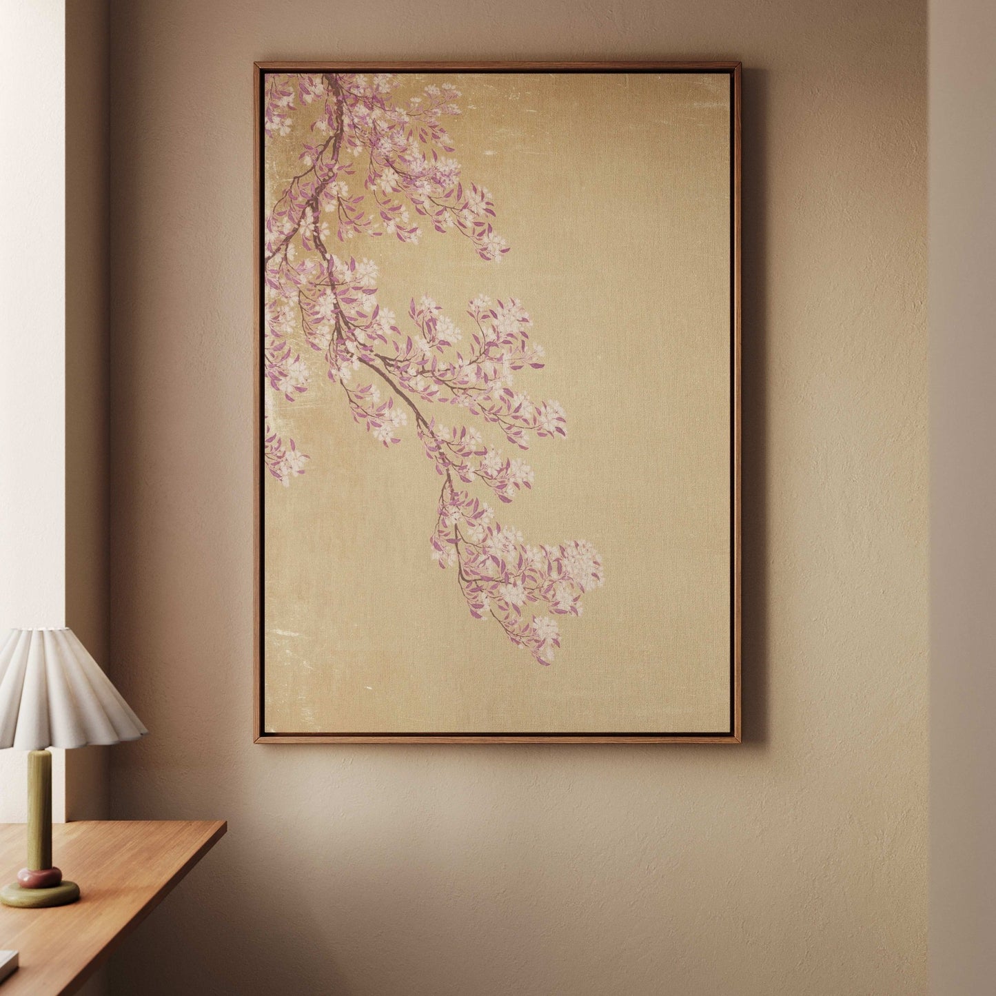Blossom Framed Canvas - Honey - AureousHome