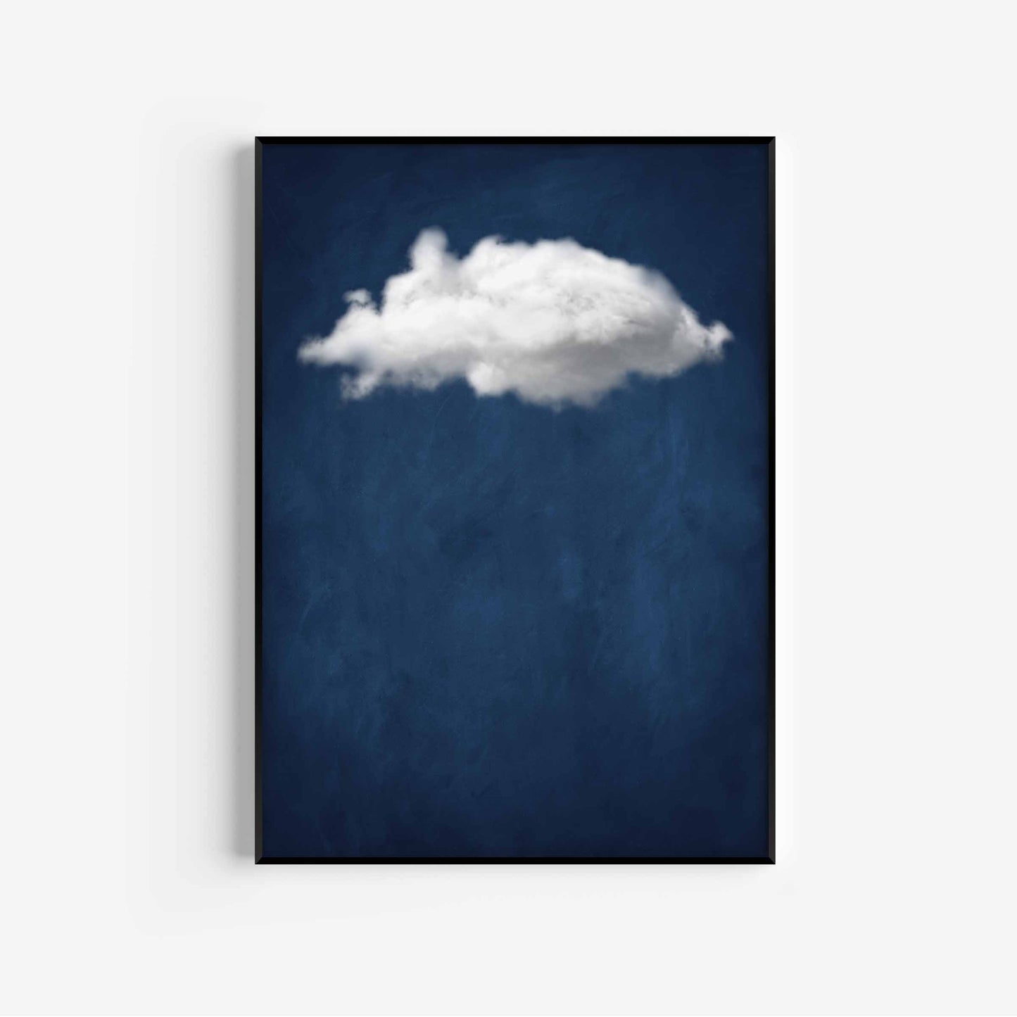 Dark blue cloud canvas home print by Aureous