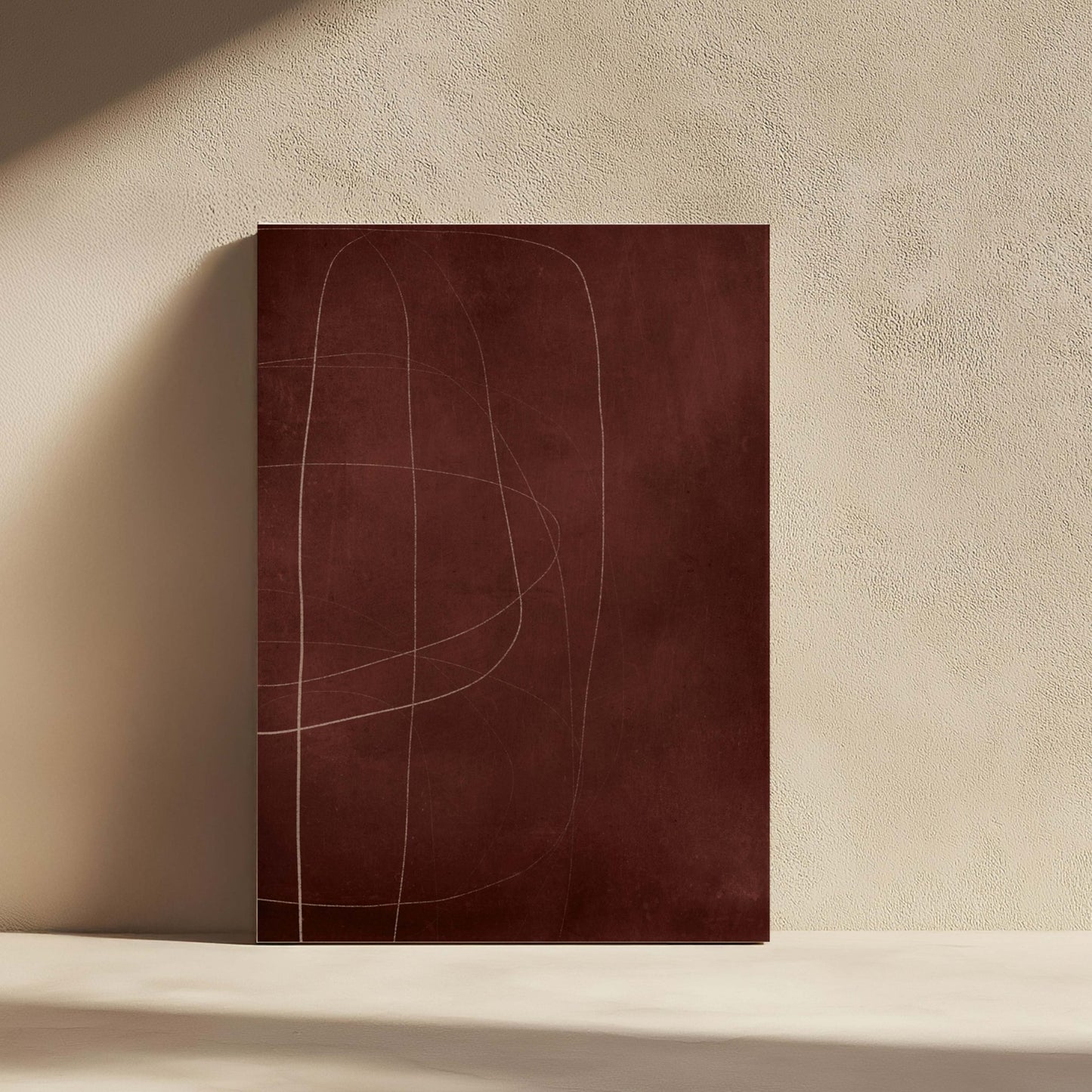 Bordeaux Framed Canvas - AureousHome