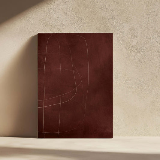 Bordeaux Framed Canvas - AureousHome