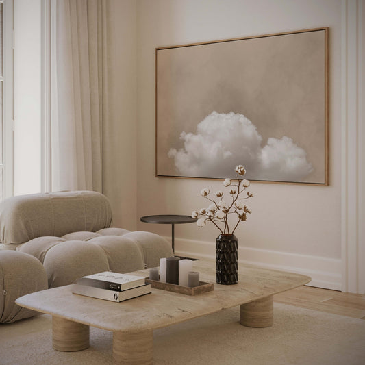 Boundless Framed Canvas Art - Horizontal / Beige - AureousHome