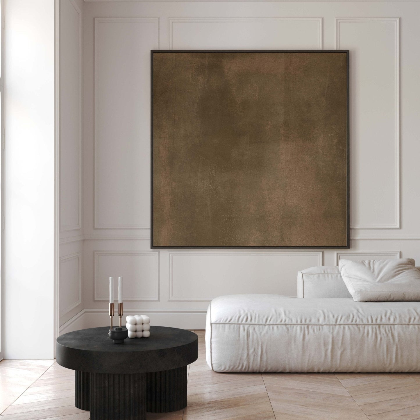Brunelle Square Framed Canvas - AureousHome