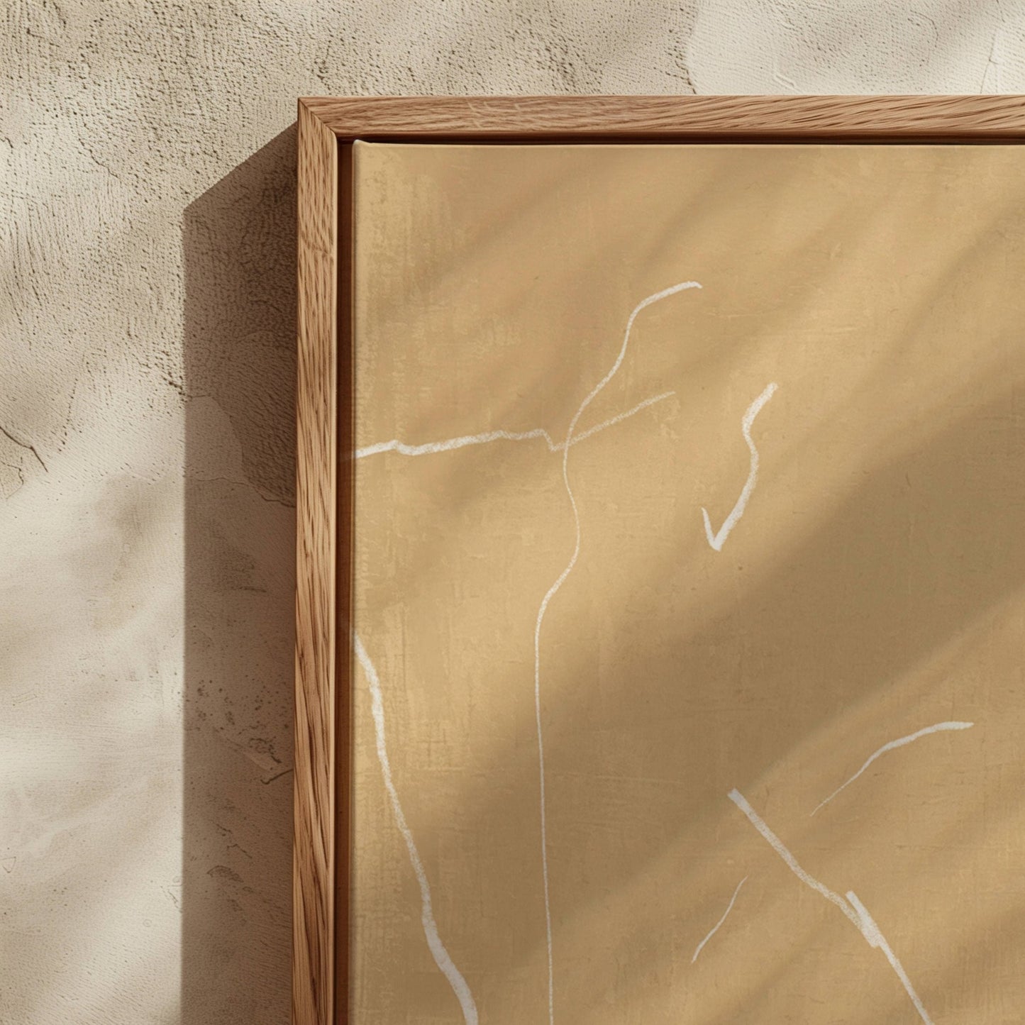 Buttermilk Square Framed Canvas - AureousHome