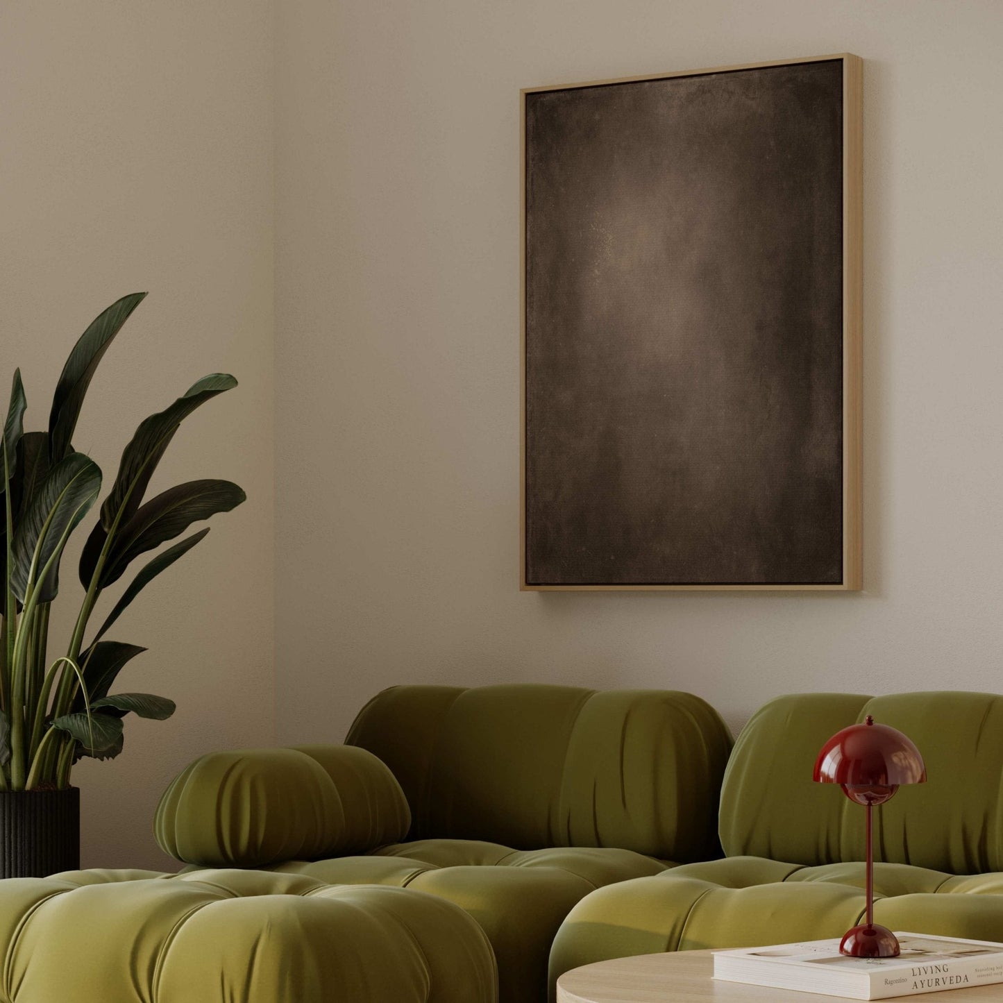 Cacao Framed Canvas - AureousHome