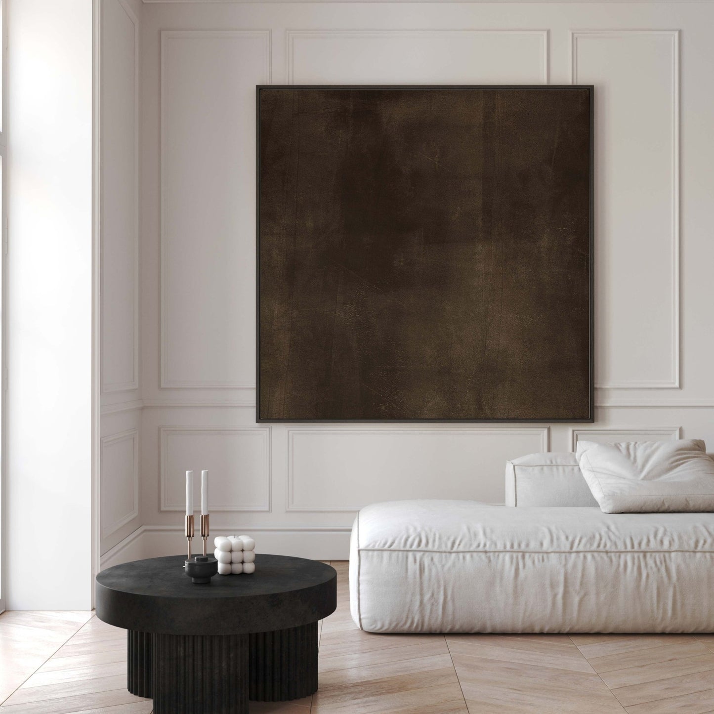 Cala Square Framed Canvas - AureousHome