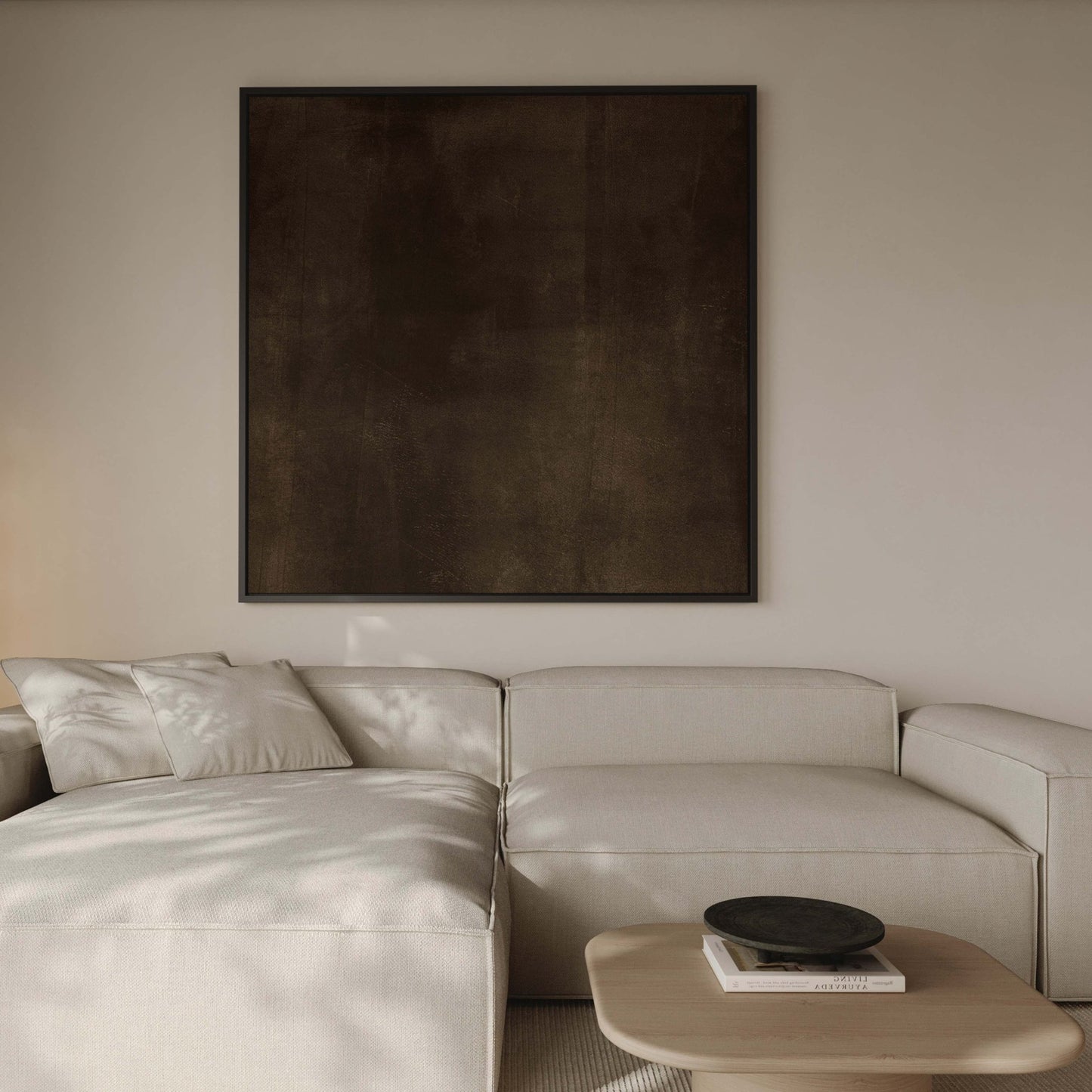 Cala Square Framed Canvas - AureousHome