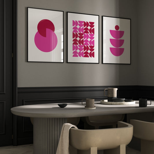 Cara Trio - Hot Pink - AureousHome
