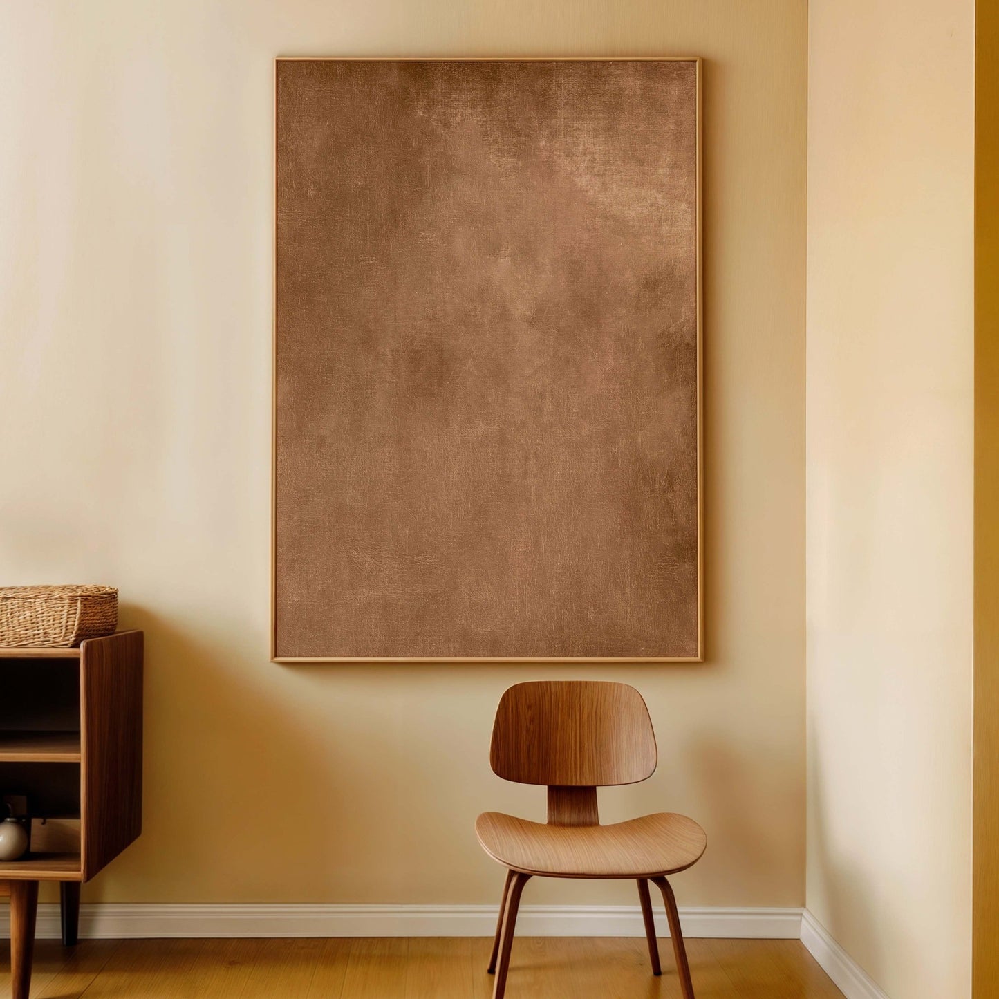 Caramel Framed Canvas - AureousHome