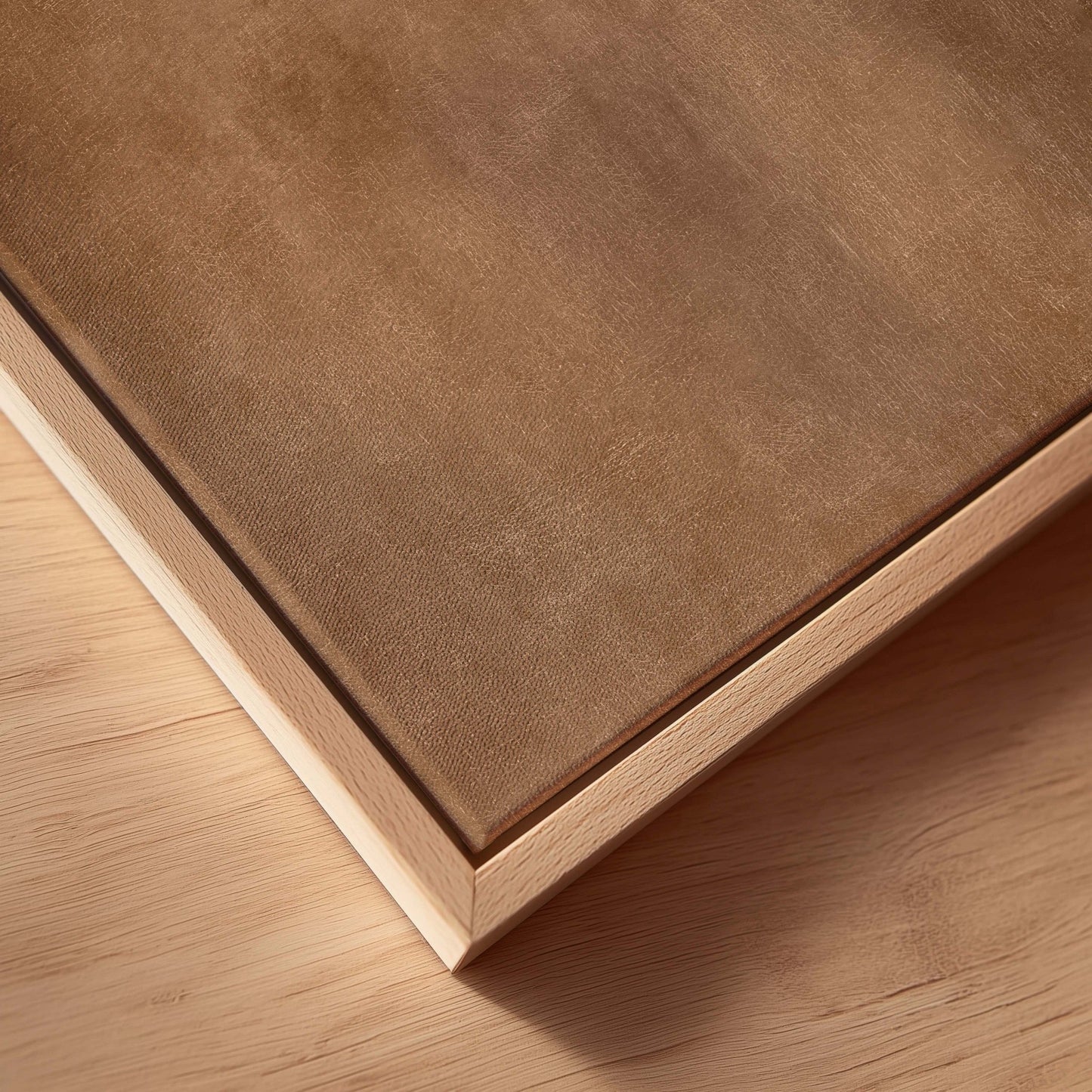 Caramel Framed Canvas - AureousHome