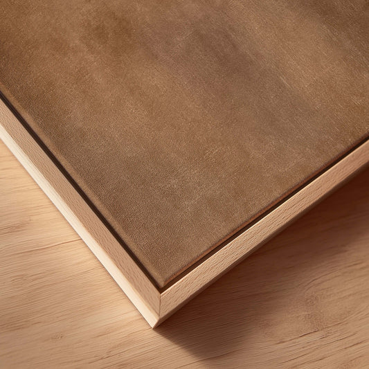 Caramel Framed Canvas - AureousHome