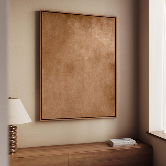 Caramel Framed Canvas - AureousHome