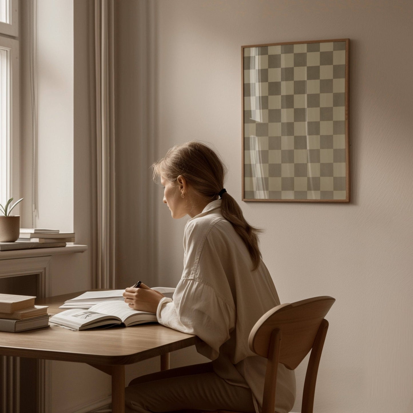Checkerboard - Sage Green - AureousHome