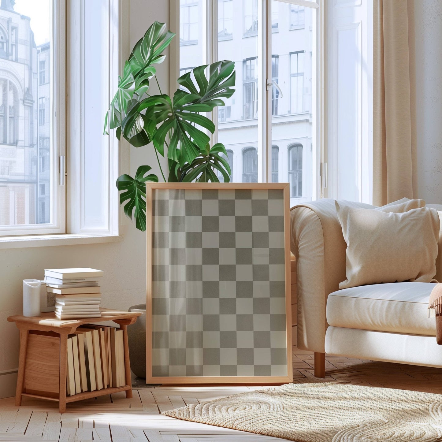 Checkerboard - Sage Green - AureousHome