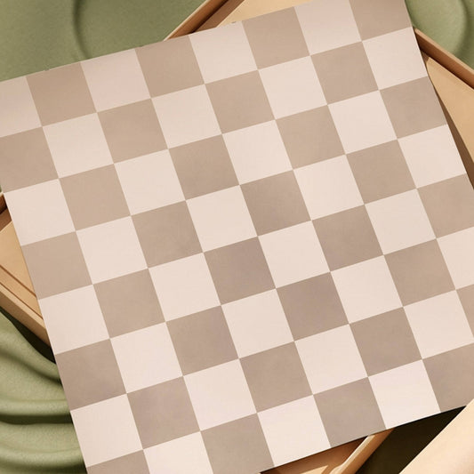 Checkerboard - Square / Neutral - AureousHome