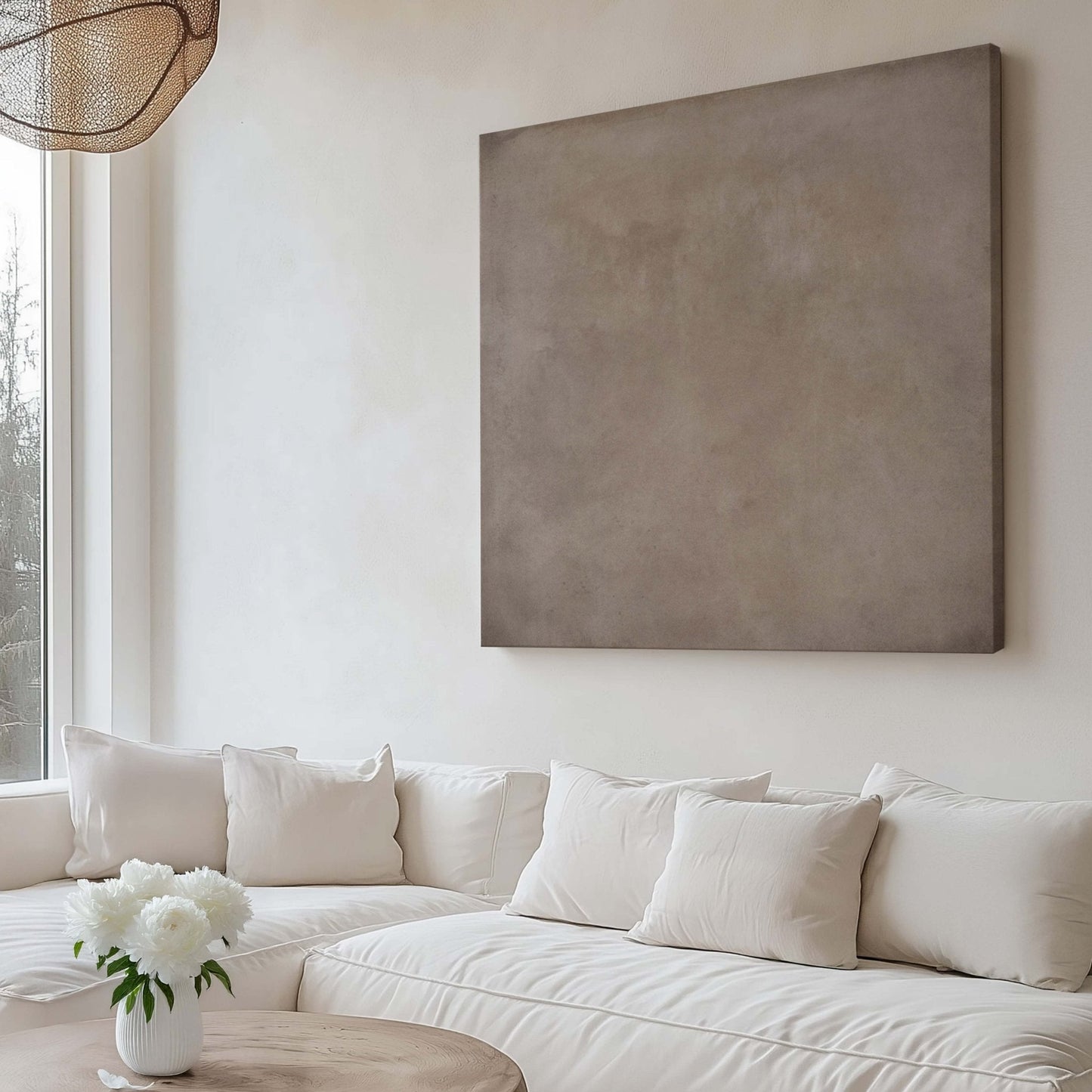 Clay Square Framed Canvas - AureousHome