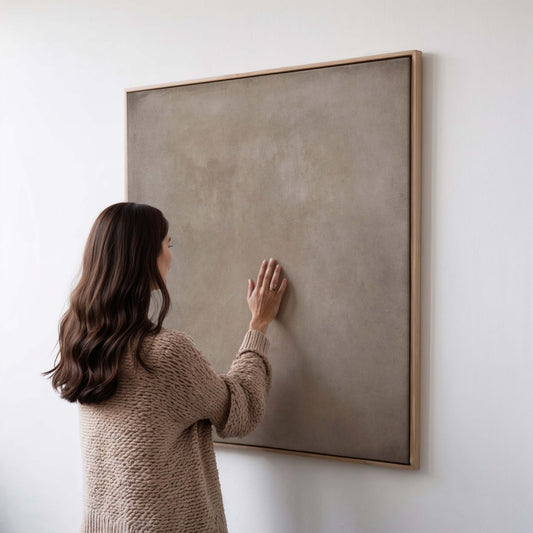 Clay Square Framed Canvas - AureousHome