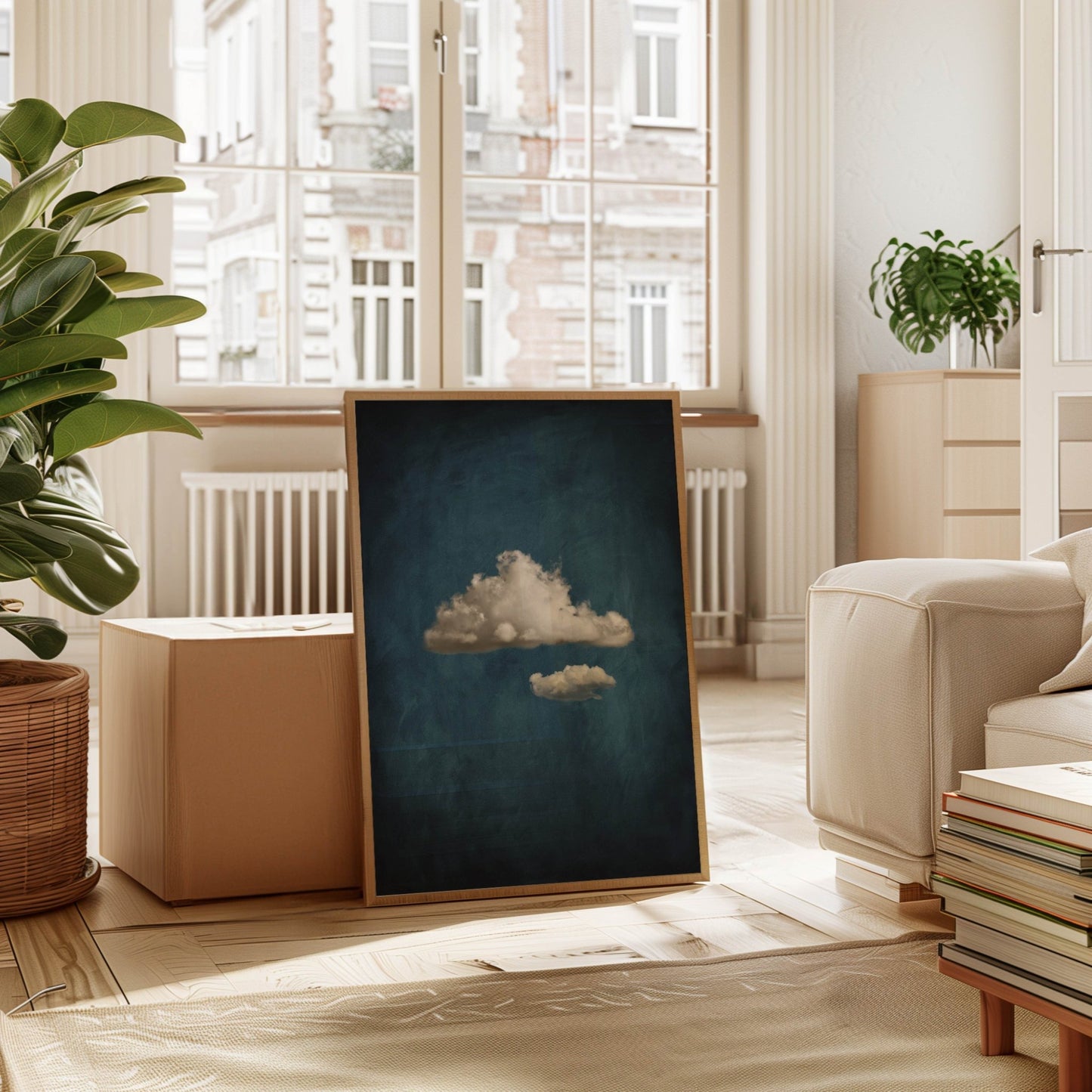 Cloud Party Trio - Vintage Blue - AureousHome