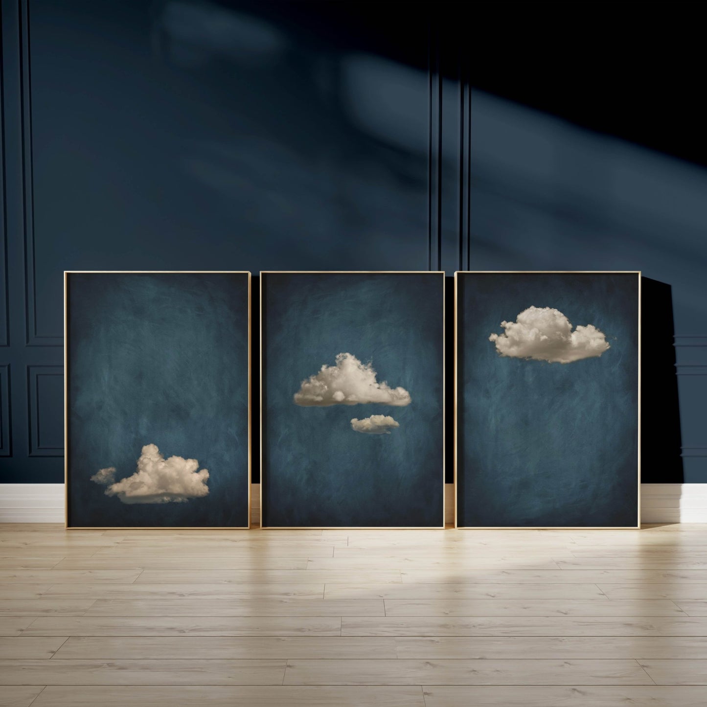 Cloud Party Trio - Vintage Blue - AureousHome