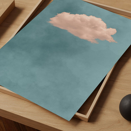 Contemplating Sky Blue / Blush - AureousHome