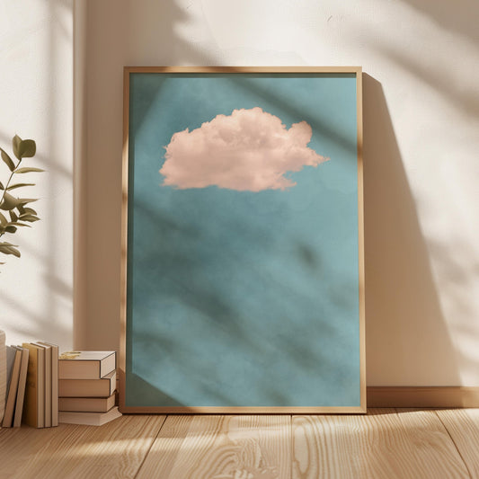 Contemplating Sky Blue / Blush - AureousHome