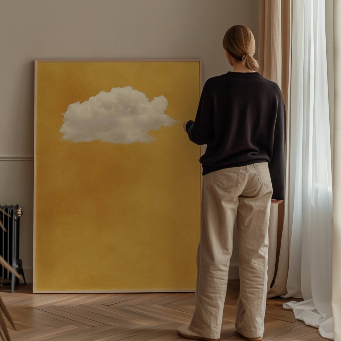 Contemplating - Yellow - AureousHome