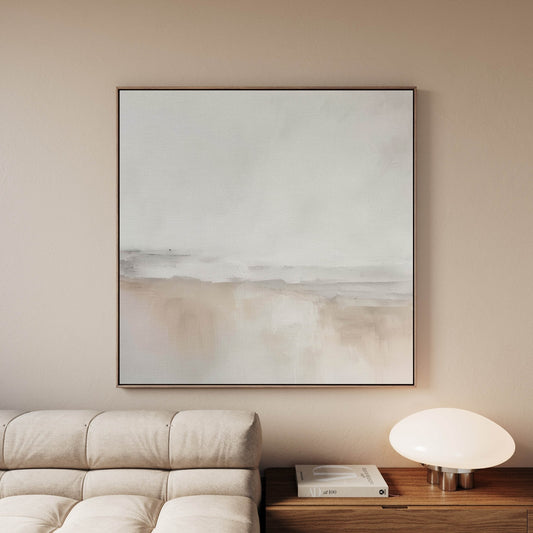 Côte Square Framed Canvas - AureousHome