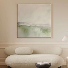 Côte Square Framed Canvas - Green