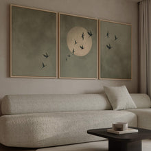 Cyrus Framed Canvas Trio - Olive