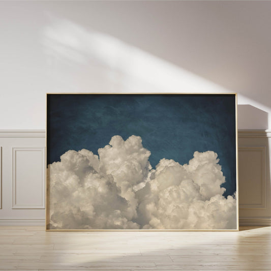 Dream on Cloud - Vintage Blue / Horizontal - AureousHome