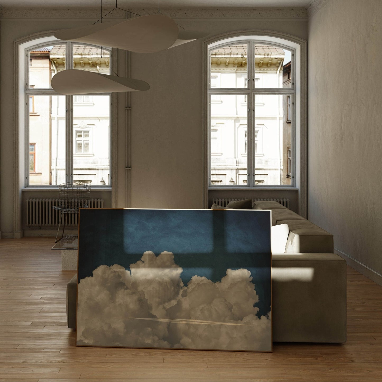 Dream on Cloud - Vintage Blue / Horizontal - AureousHome