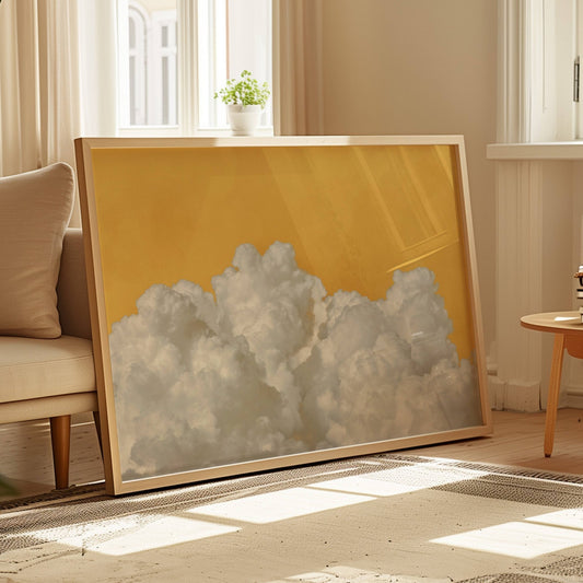 Dream on Cloud - Yellow / Horizontal - AureousHome