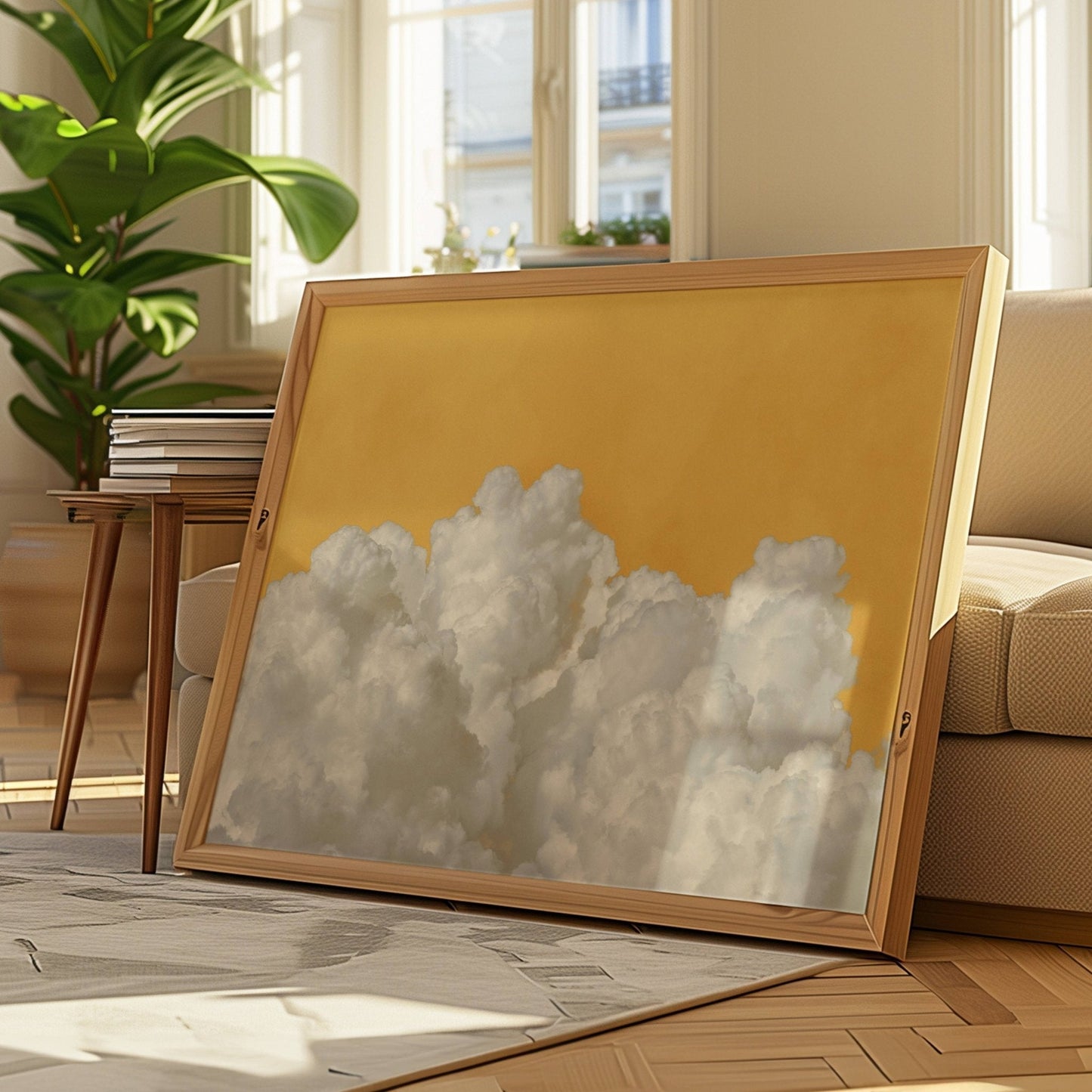 Dream on Cloud - Yellow / Horizontal - AureousHome