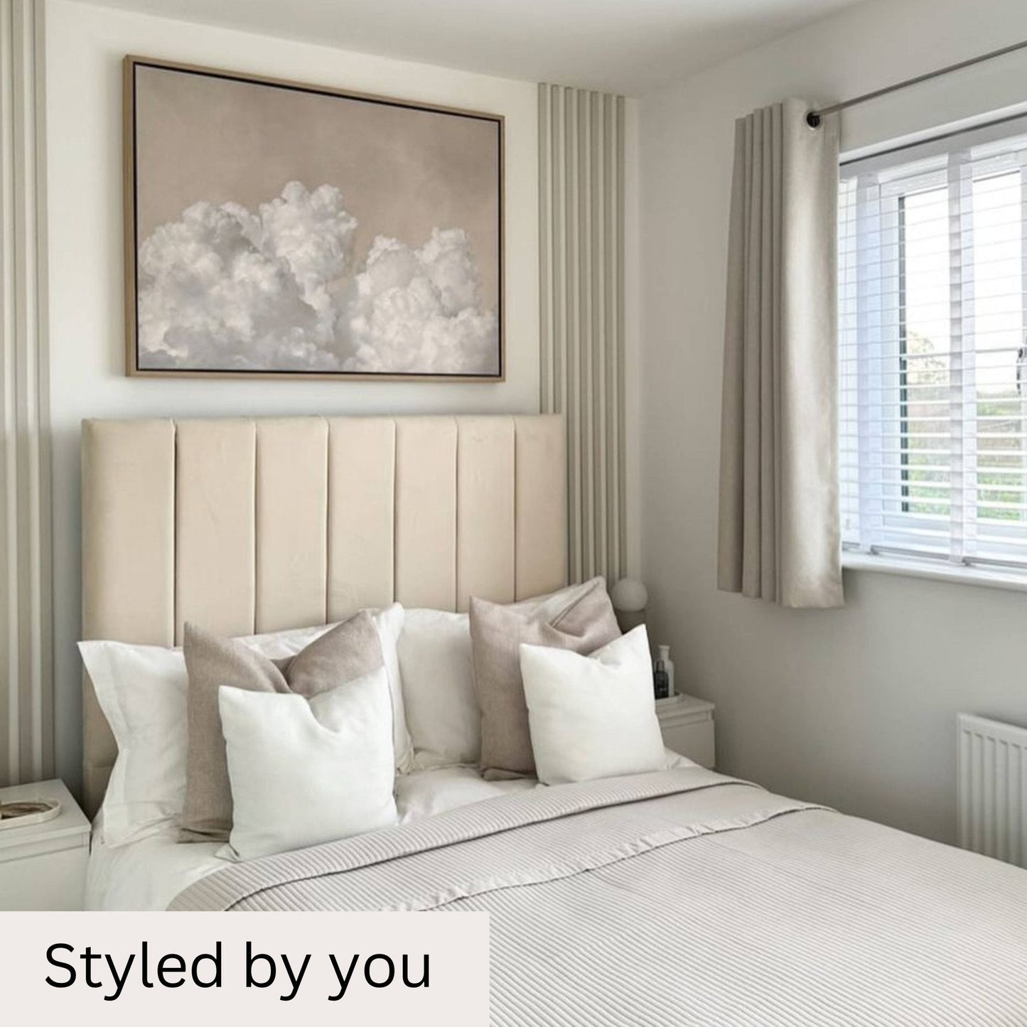 Dream On Framed Canvas Art - Horizontal / Beige - AureousHome