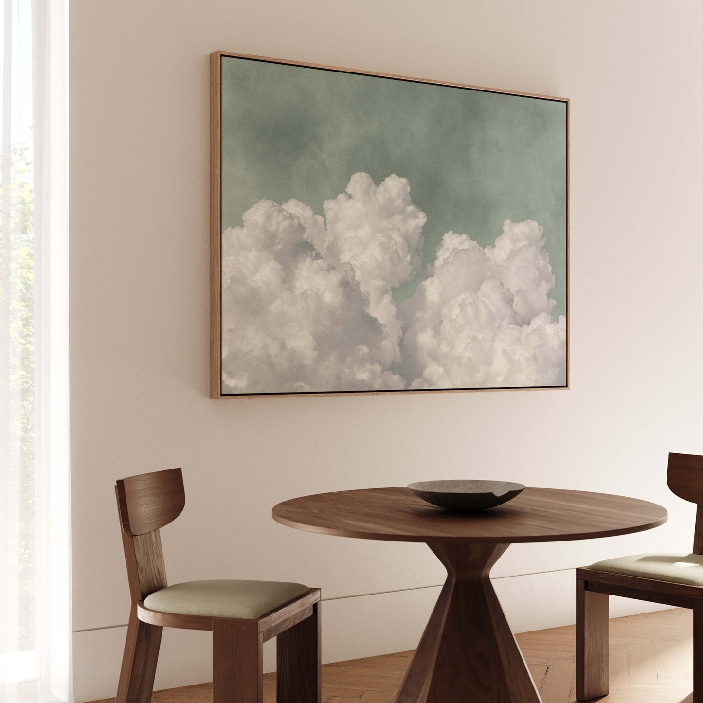 Dream On Framed Canvas Art - Horizontal / Sage - AureousHome