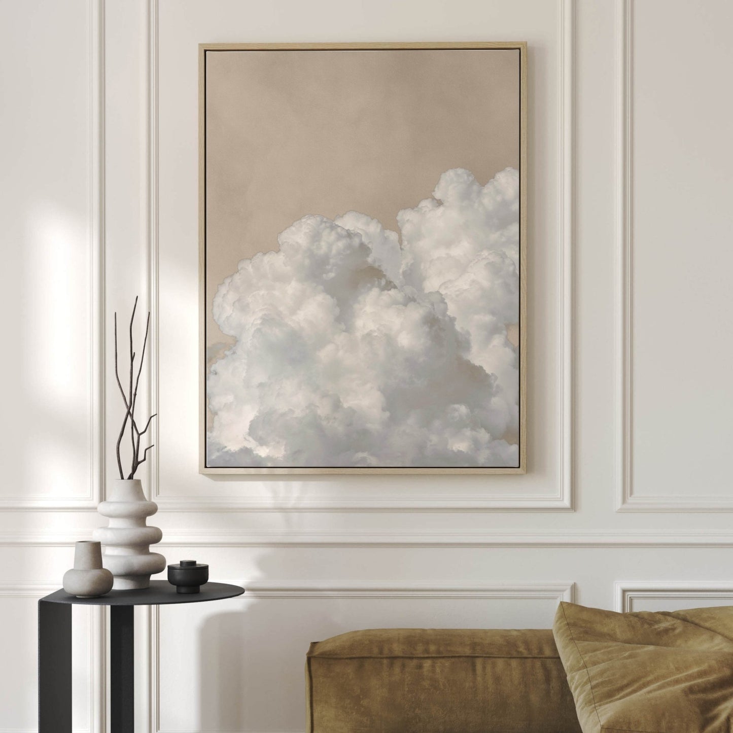 Dream On Framed Canvas Duo - Neutral - AureousHome