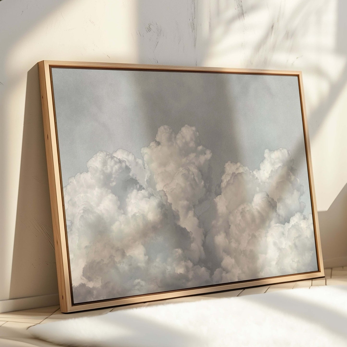 Dream On Framed Canvas - Grey / Horizontal - AureousHome