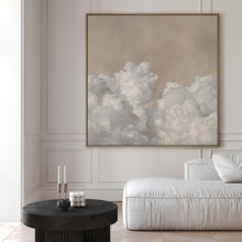 Dream On Square Framed Canvas Art - Neutral