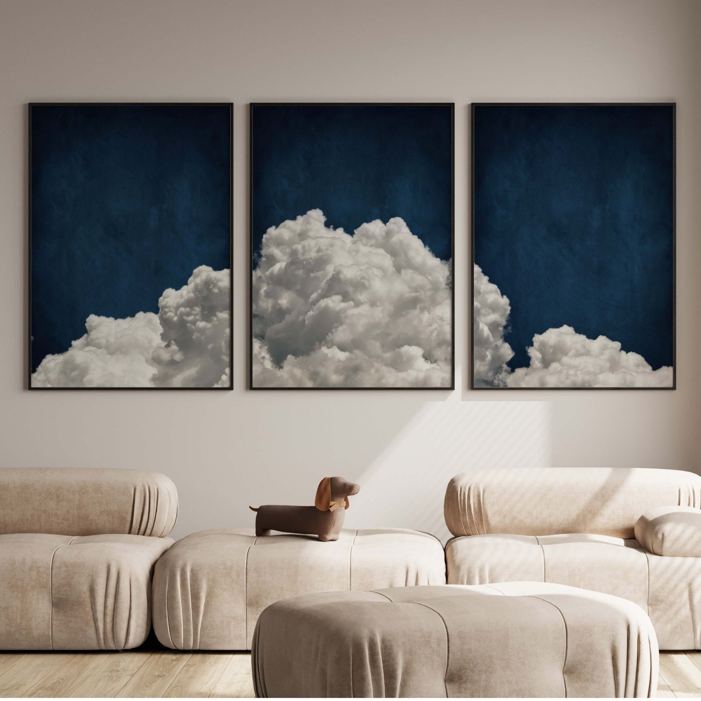 Dreamscape Trio - Sapphire Blue - AureousHome