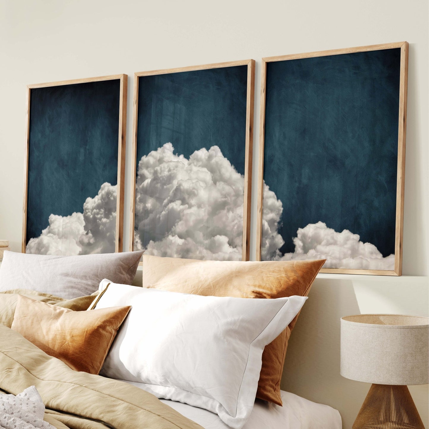 Dreamscape Trio - Vintage Blue - AureousHome