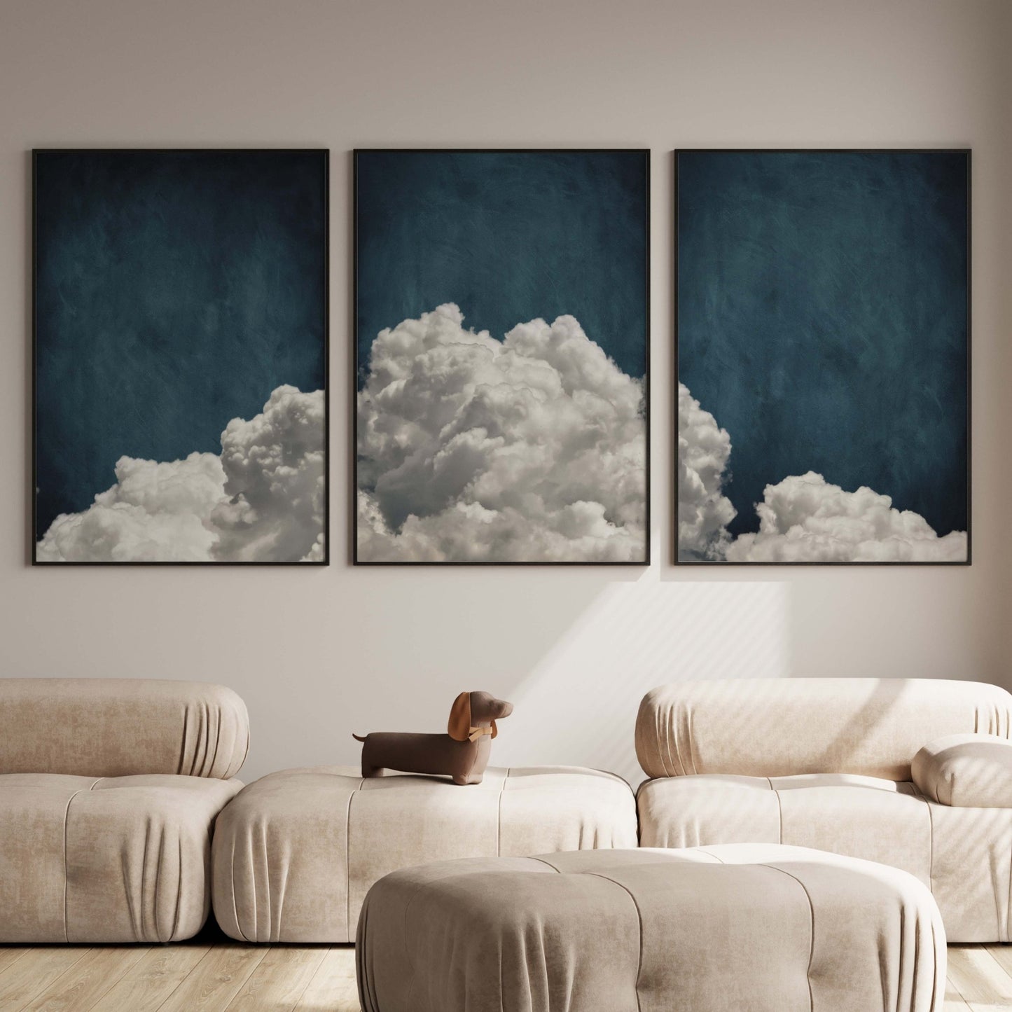 Dreamscape Trio - Vintage Blue - AureousHome