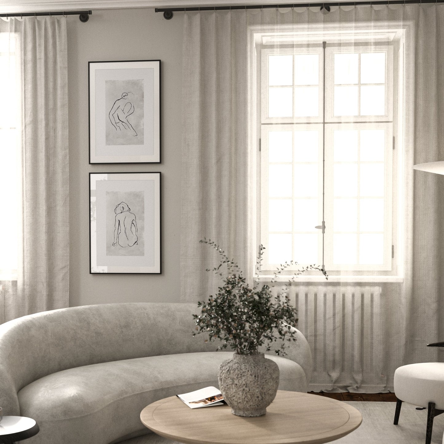 Duet Duo - Nude - AureousHome