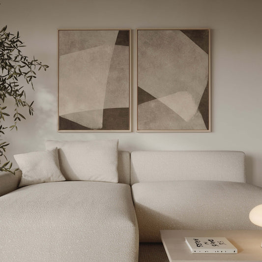 Dune Framed Canvas Duo - AureousHome